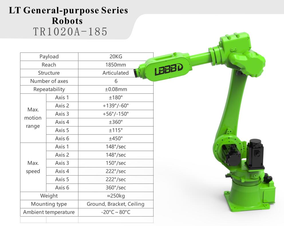  Payload 20kg 6 Axis Robot Arm