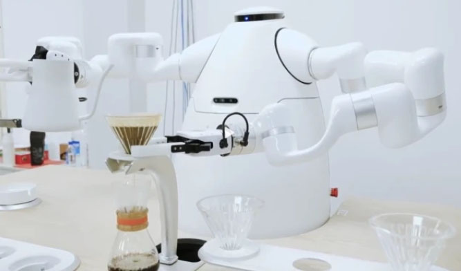 Coffee making robot
