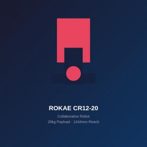 ROKAE CR12-20 Collaborative Robot - 20kg Payload 6-Axis Cobot for Palletizing